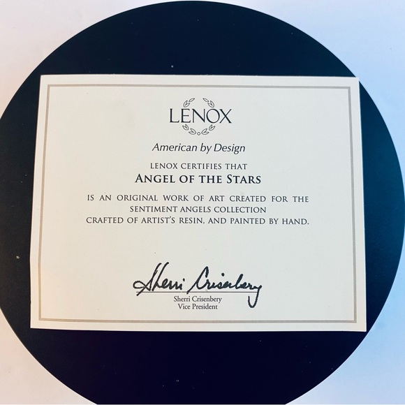 Lenox "Angel of the Stars" Sentiments Angels Figurine With COA - Picture 14 of 17